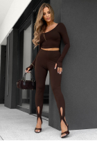 Legginsy z zapiętkami Velvet Muse czarne