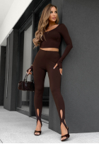 Legginsy z zapiętkami Velvet Muse czarne