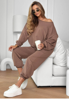 Komplet dresowy Easy Fit khaki