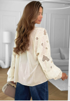 Haftowana bluzka boho Beach Wish ecru