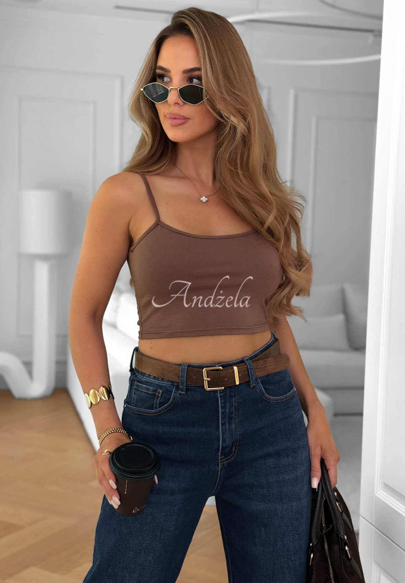 Denim Dream Navy Blue Balloon Jeans with Belt