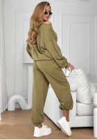 Komplet dresowy Easy Fit khaki