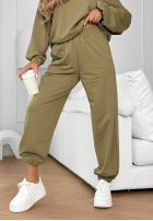 Komplet dresowy Easy Fit khaki