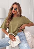 T-shirt z krótkimi rękawami Soft Base oliwkowy
