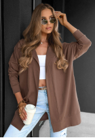Długa bluza z kapturem Cozy Mood beżowa