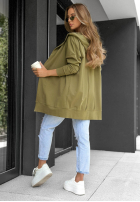 Długa bluza z kapturem Cozy Mood beżowa