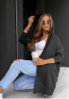 Długa bluza z kapturem Cozy Mood beżowa