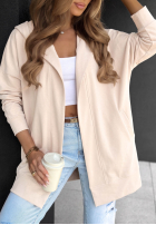 Długa bluza z kapturem Cozy Mood beżowa