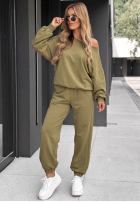 Komplet dresowy Easy Fit khaki