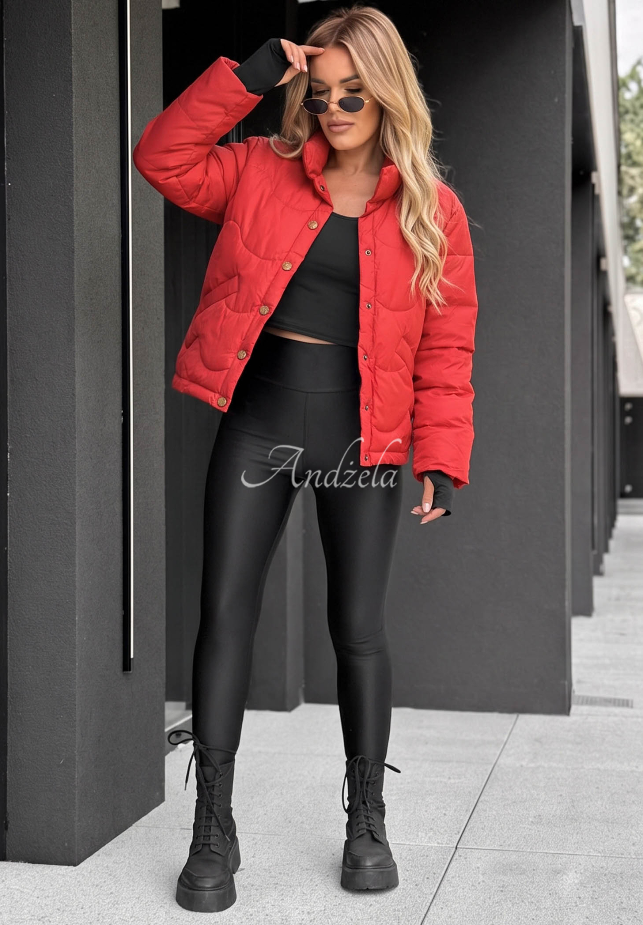 Last Thing short down jacket red