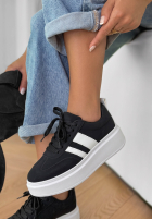 suede Trainers Start With Forever black