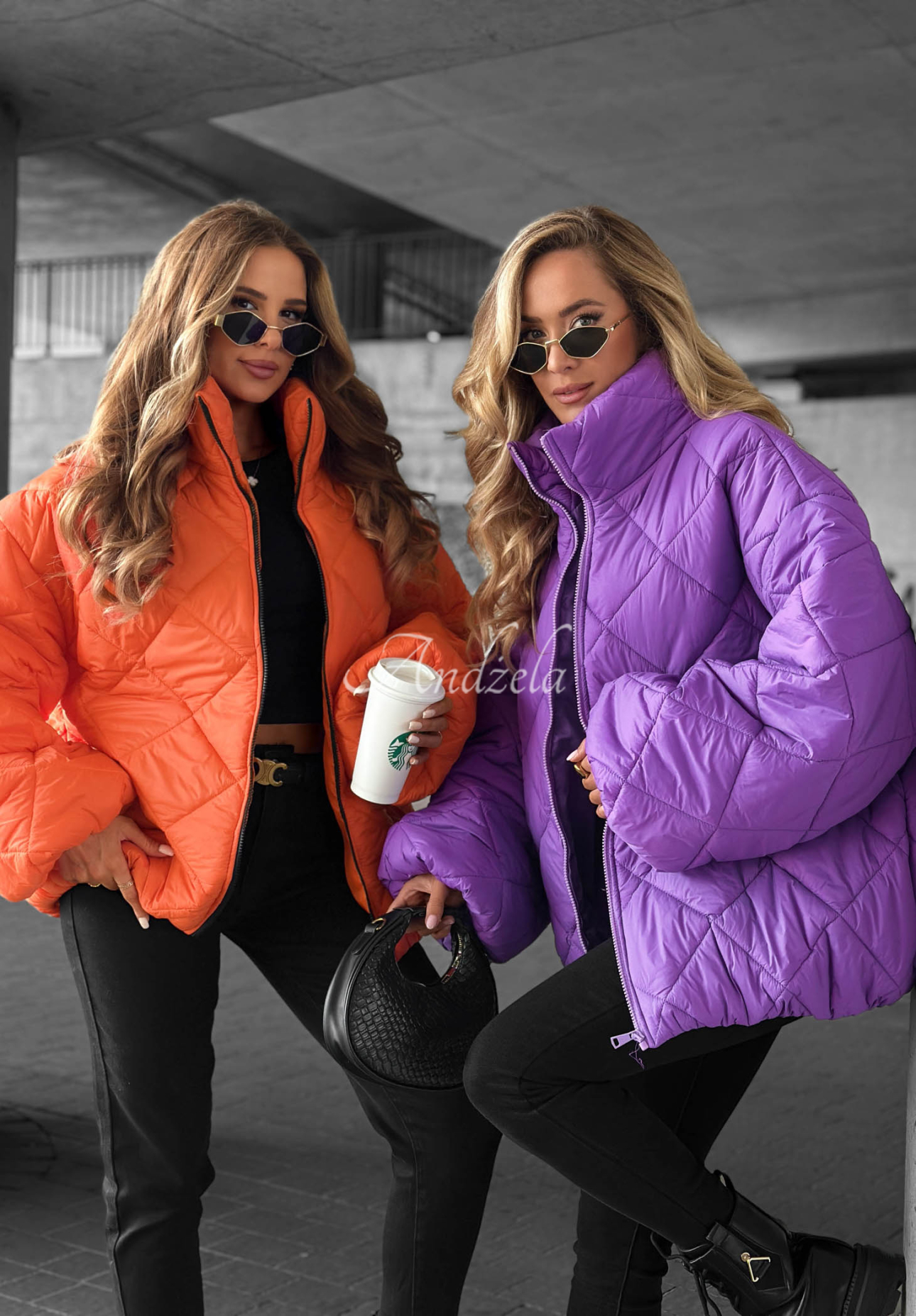Fall Favorites Short, Oversized Quilted Jacket in Purple