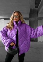 Krótka pikowana kurtka bomberka Fall Favorites pomarańczowa