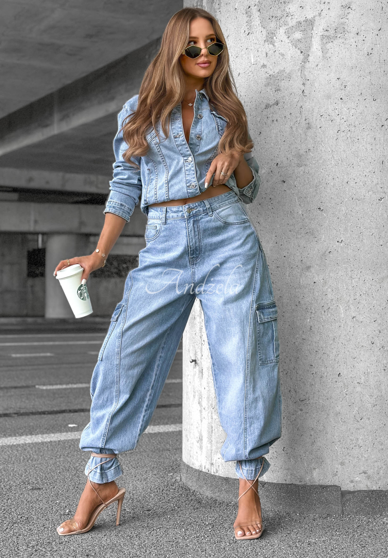 What A Day Light Blue Denim Jacket