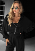 Komplet bluza, spodnie i body 3in1 All For Love czekoladowy