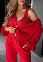 Komplet bluza, spodnie i body 3in1 All For Love czekoladowy