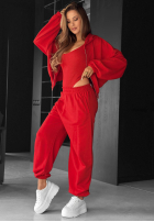 Komplet bluza, spodnie i body 3in1 All For Love czekoladowy