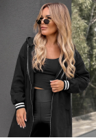 Długa bluza oversize z kapturem Cozy Hour czarna