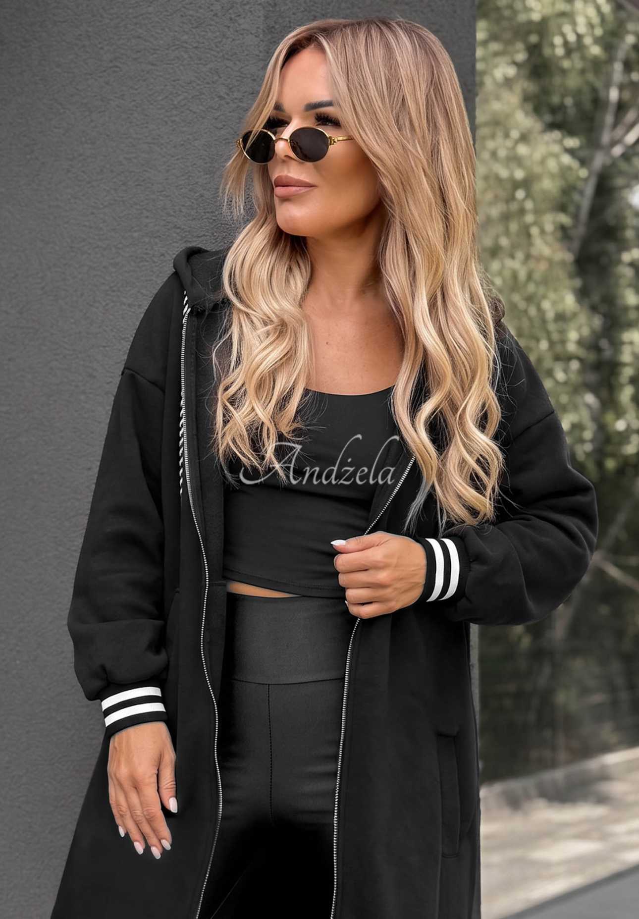 Cozy Hour Long Oversized Hoodie, Black