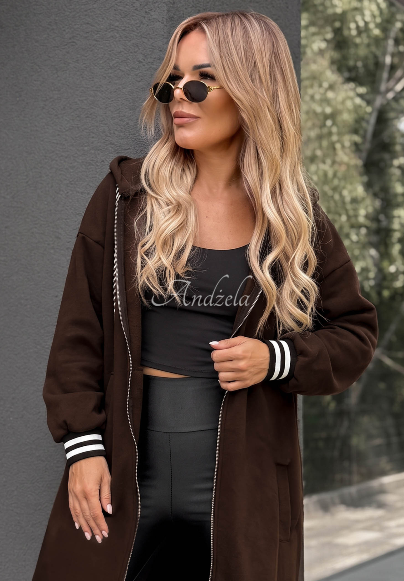 Cozy Hour Long, Oversized Hoodie in Chocolate Brown