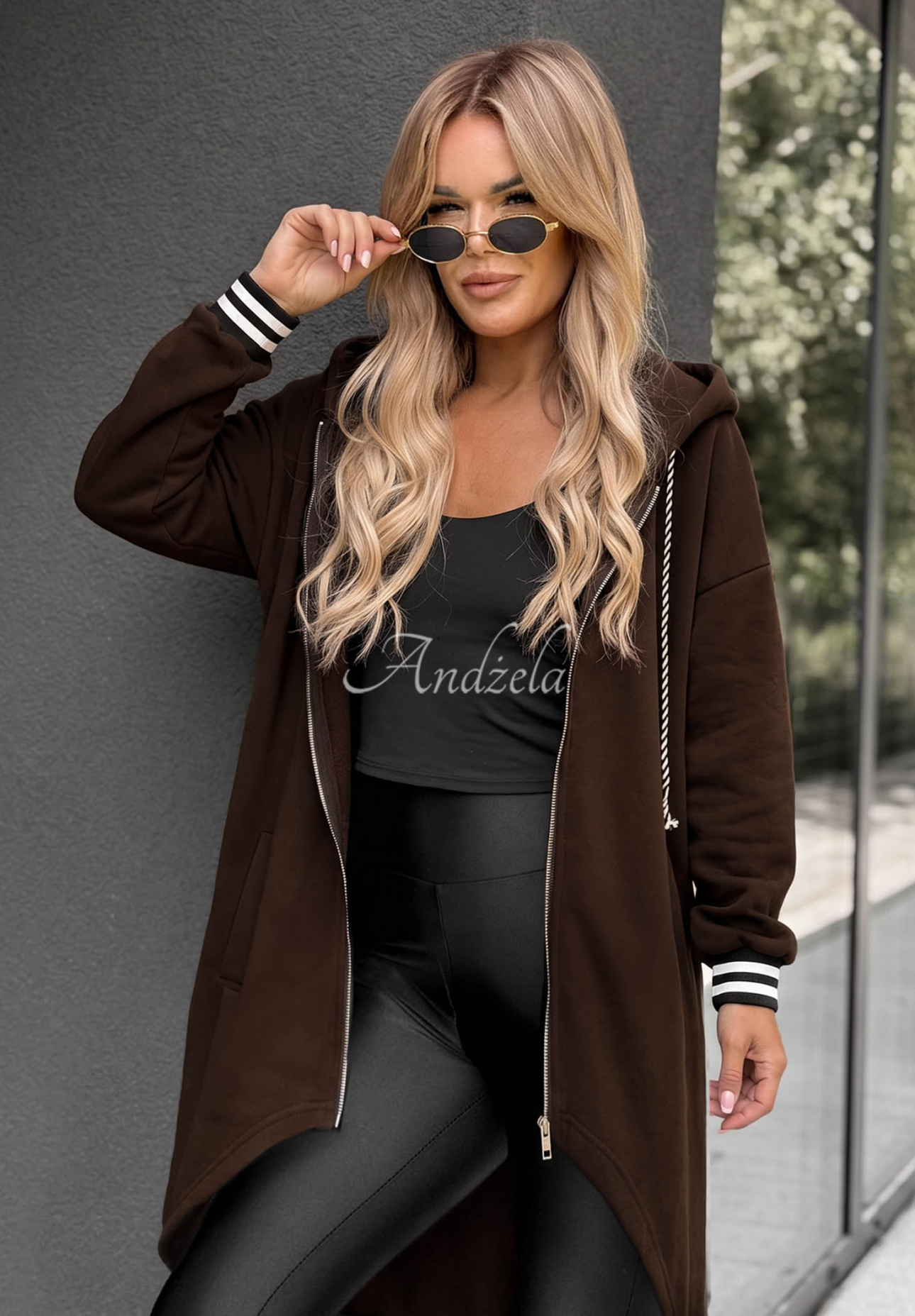 Cozy Hour Long, Oversized Hoodie in Chocolate Brown