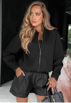 Bluza z przeszyciami Soft Chapter czarna