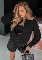 Bluza z przeszyciami Soft Chapter czarna