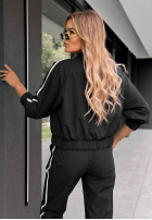 Komplet dresowy bluza i spodnie z lampasem Unbelievable czekoladowy
