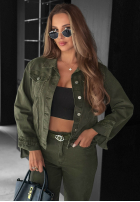 Kurtka jeansowa More Than Ever khaki