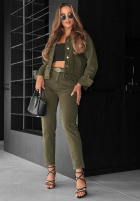 Kurtka jeansowa More Than Ever khaki