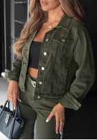 Kurtka jeansowa More Than Ever khaki