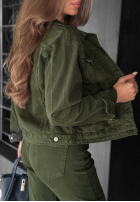 Kurtka jeansowa More Than Ever khaki