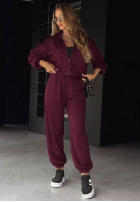 Komplet dresowy rozpinana bluza i spodnie Comfort Club czarny