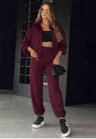 Komplet dresowy rozpinana bluza i spodnie Comfort Club czarny