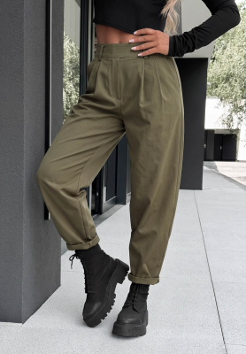 Italian Winds khaki cotton balloon pants