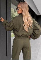 Krótki płaszcz Meet Me khaki