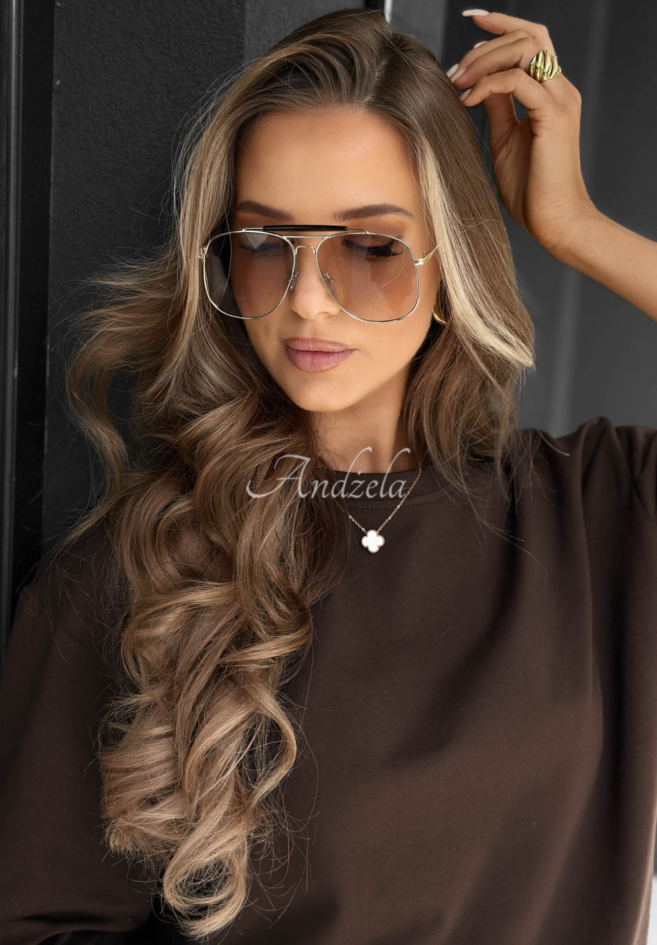 Okulary przeciwsłoneczne Warm Shade brązowe