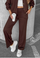 Komplet dresowy bluza z guzikami i spodnie Comfort Story granatowy