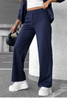 Komplet dresowy bluza z guzikami i spodnie Comfort Story granatowy