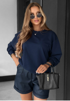Bluza Never Late granatowa