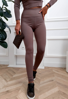 Meredity Mocha Viscose Leggings