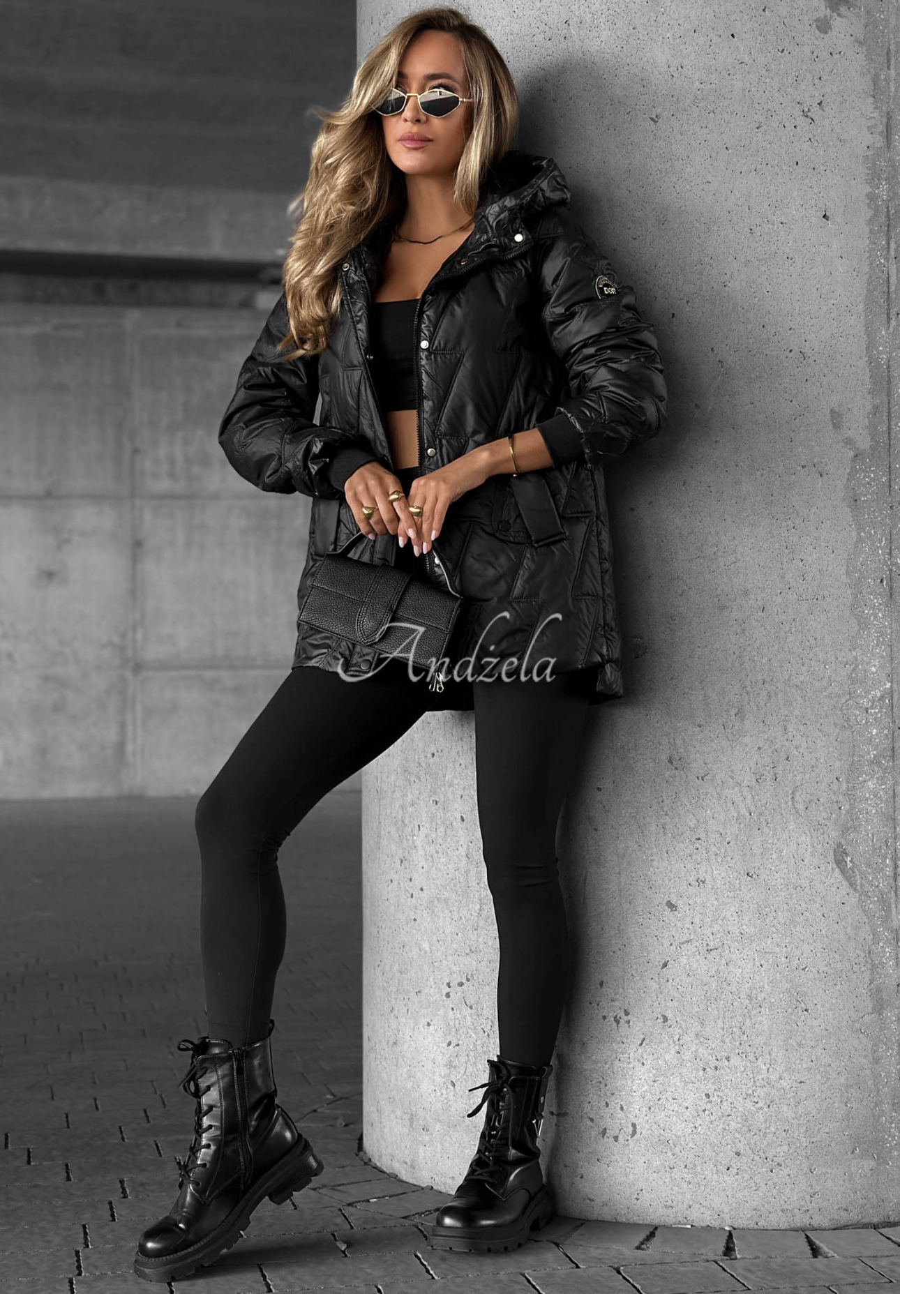 Forest Story Quilted Jacket, Black