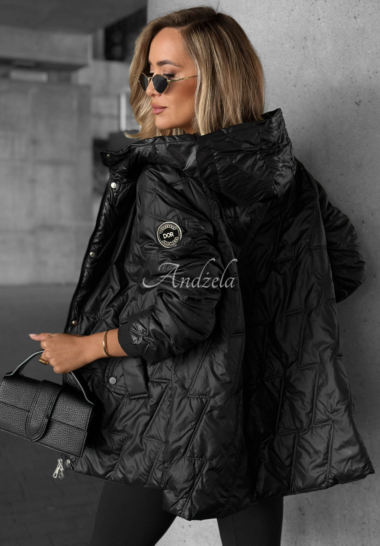 Forest Story Quilted Jacket, Black
