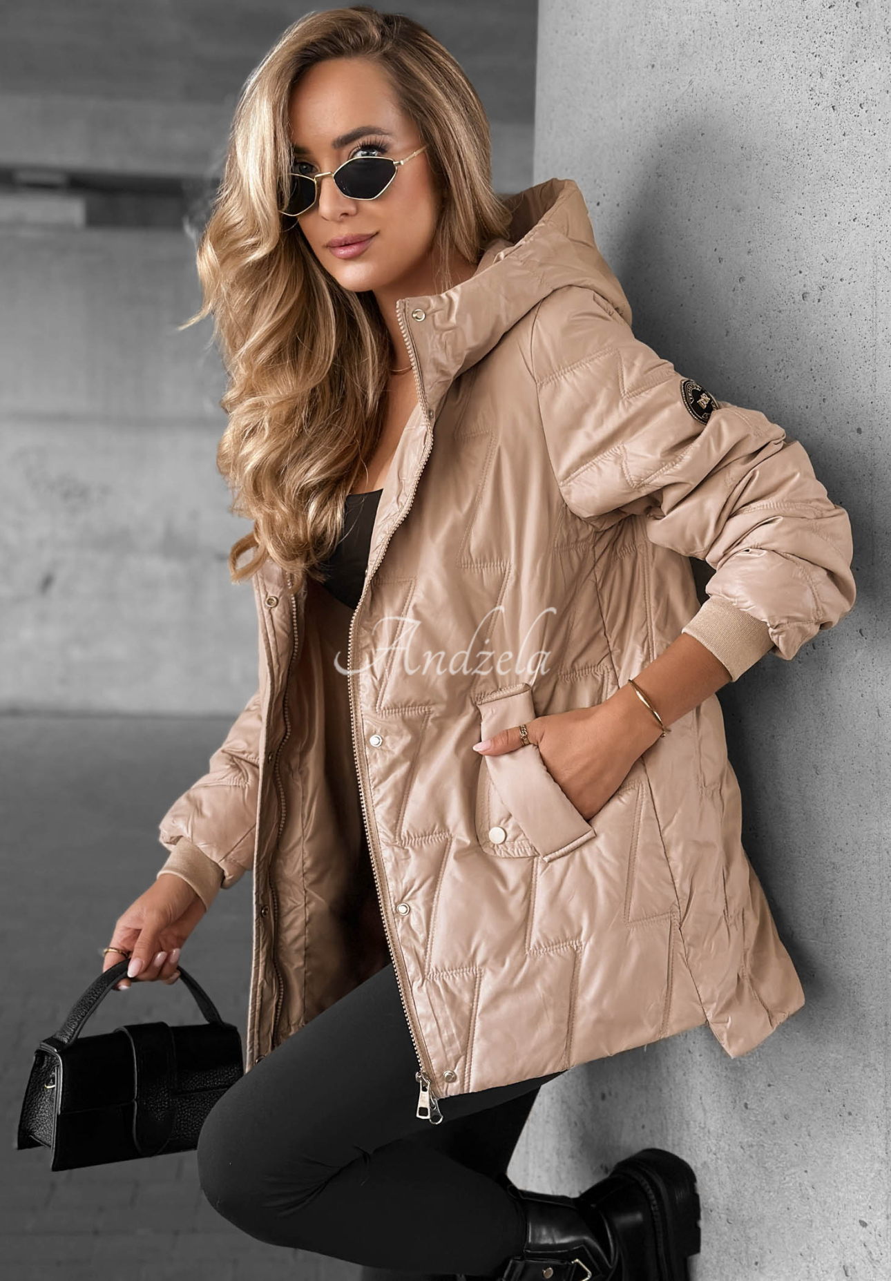Forest Story Beige Quilted Jacket