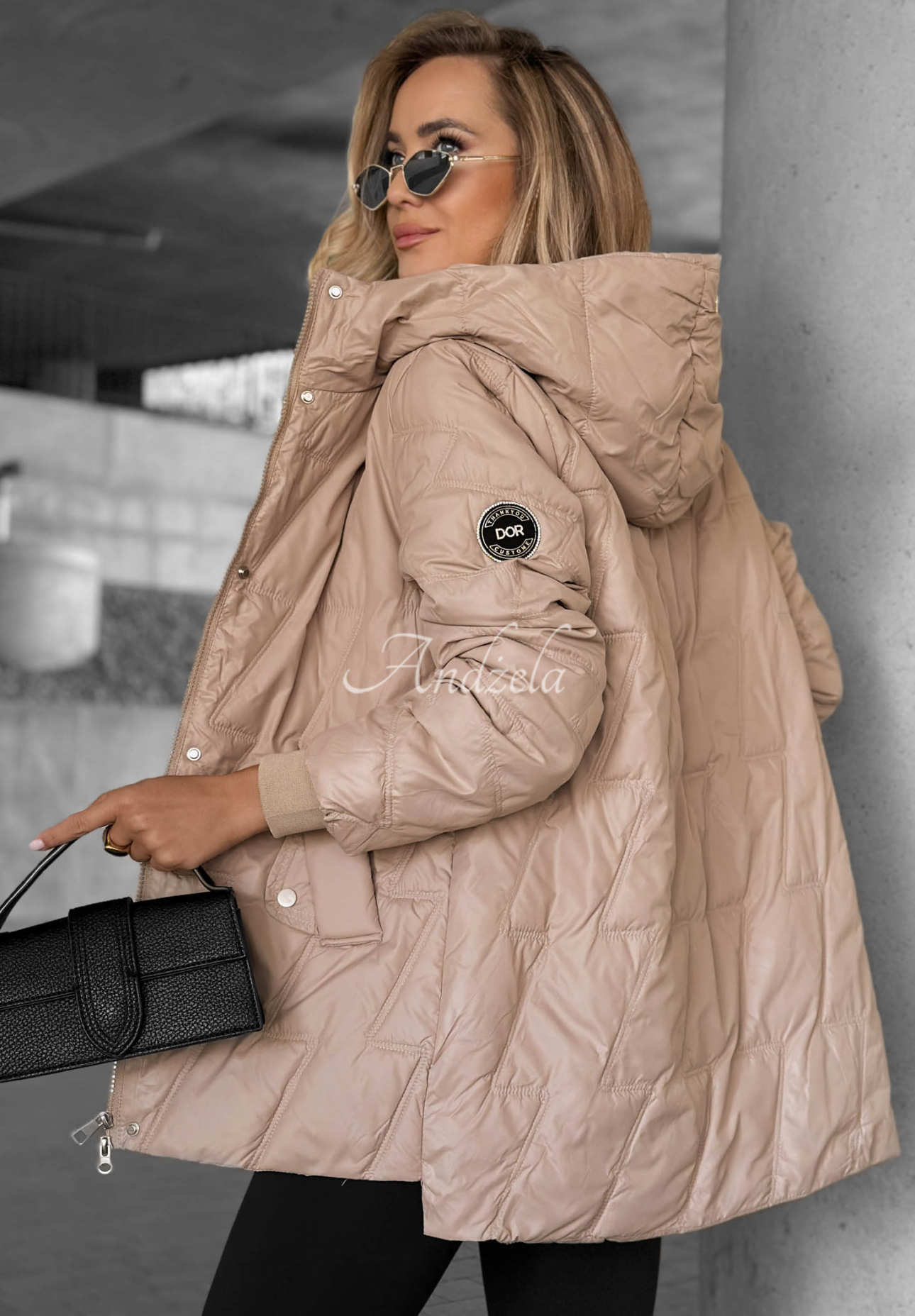 Forest Story Beige Quilted Jacket
