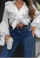 Spodnie jeansowe skinny z paskiem Lost Again ciemnoniebieskie