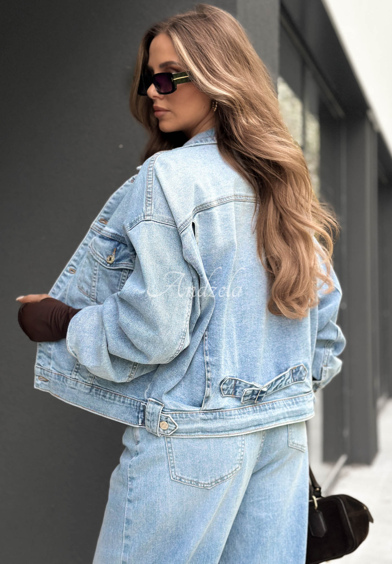 For A While Blue Denim Jacket