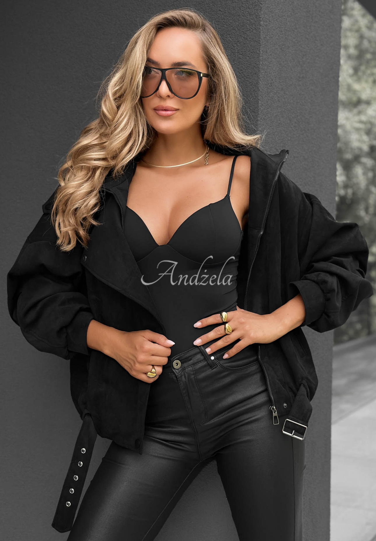 Kiss The Sky Black Suede Jacket