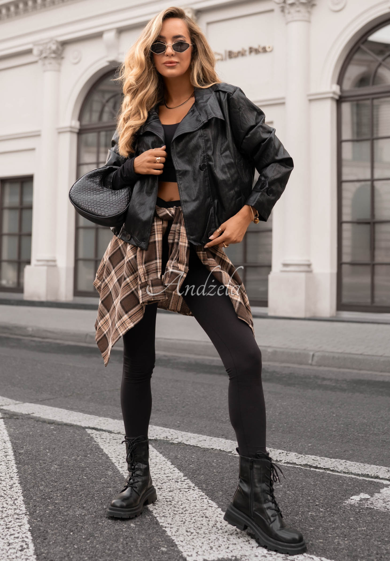 Midnight Walk Black Leather Bomber Jacket