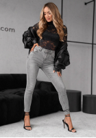 Spodnie jeansowe skinny To Get Started jasnoszare